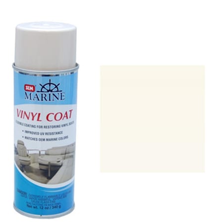 Sem Products 12 oz Vinyl Coat Flexible Aerosol Coating Sea Ray Alabaster SE334971